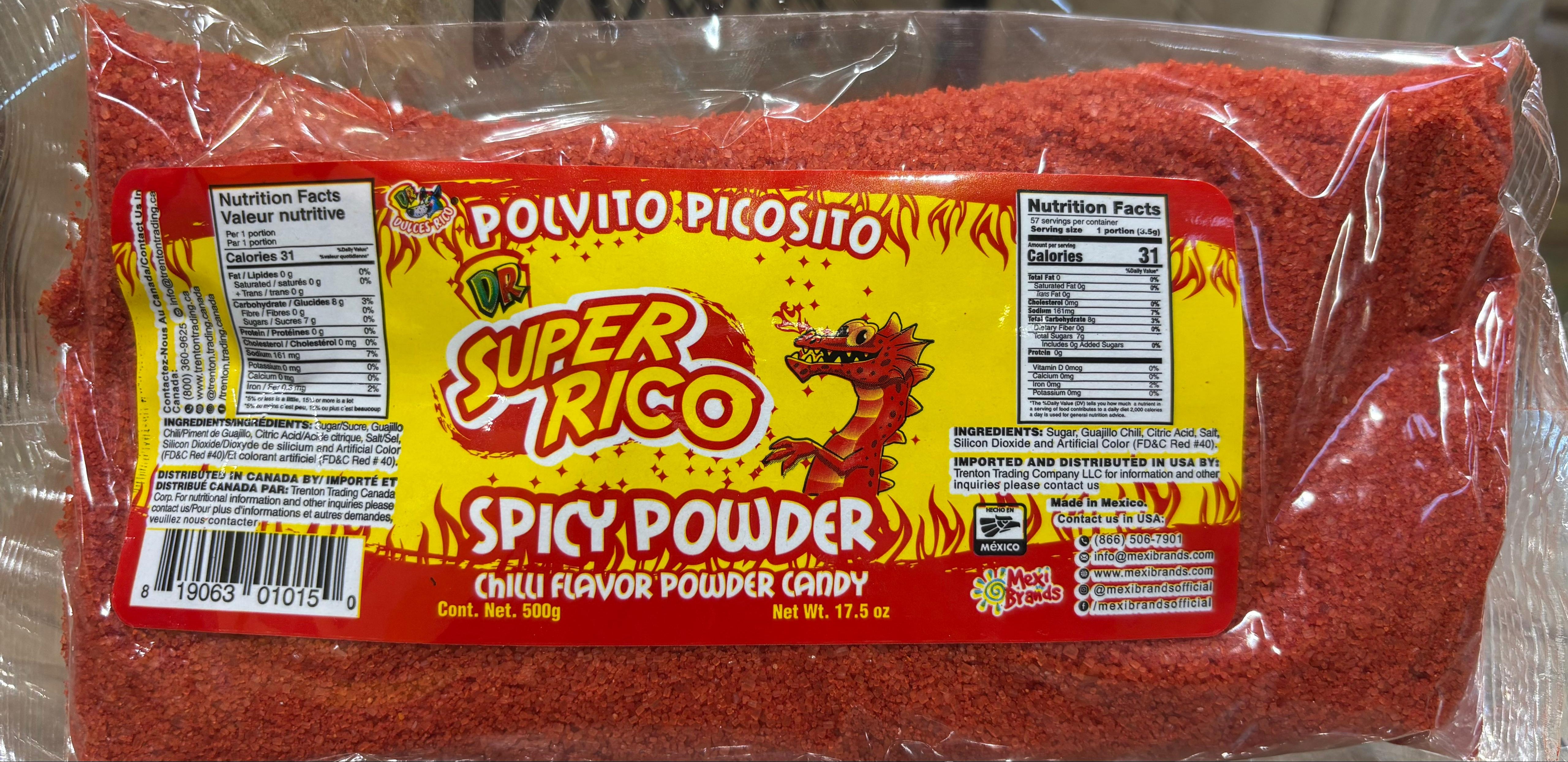 Polvito Picosito Super Rico Spicy Powder 12/500gr