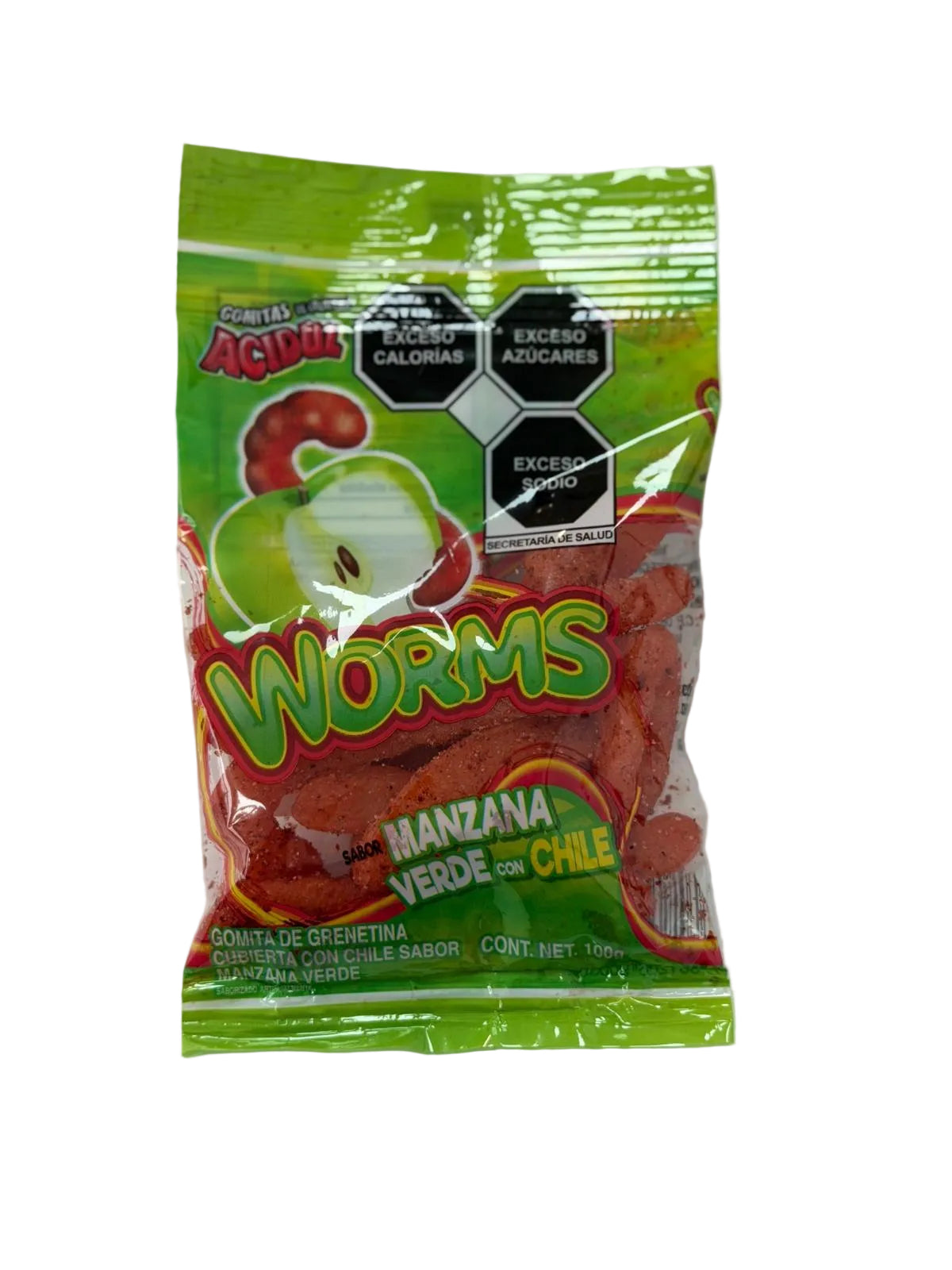 Acidul Vibora Enchilada/Spicy Apple Gummies 100gr/30lbs/30pc