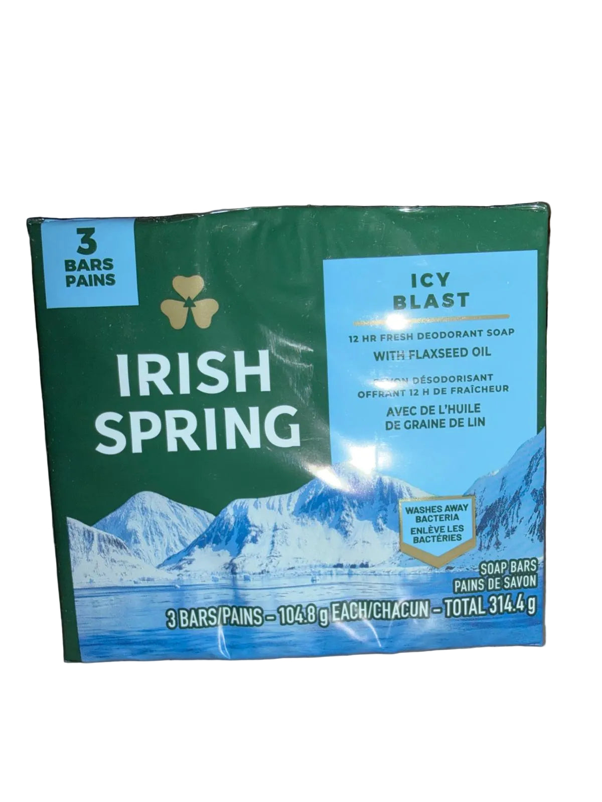 Irish Spring Bar Soap Icy Blast 3pk/3.7oz