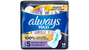 ALWAYS MAXI OVER NIGHT PAD 14 CT SIZE 5