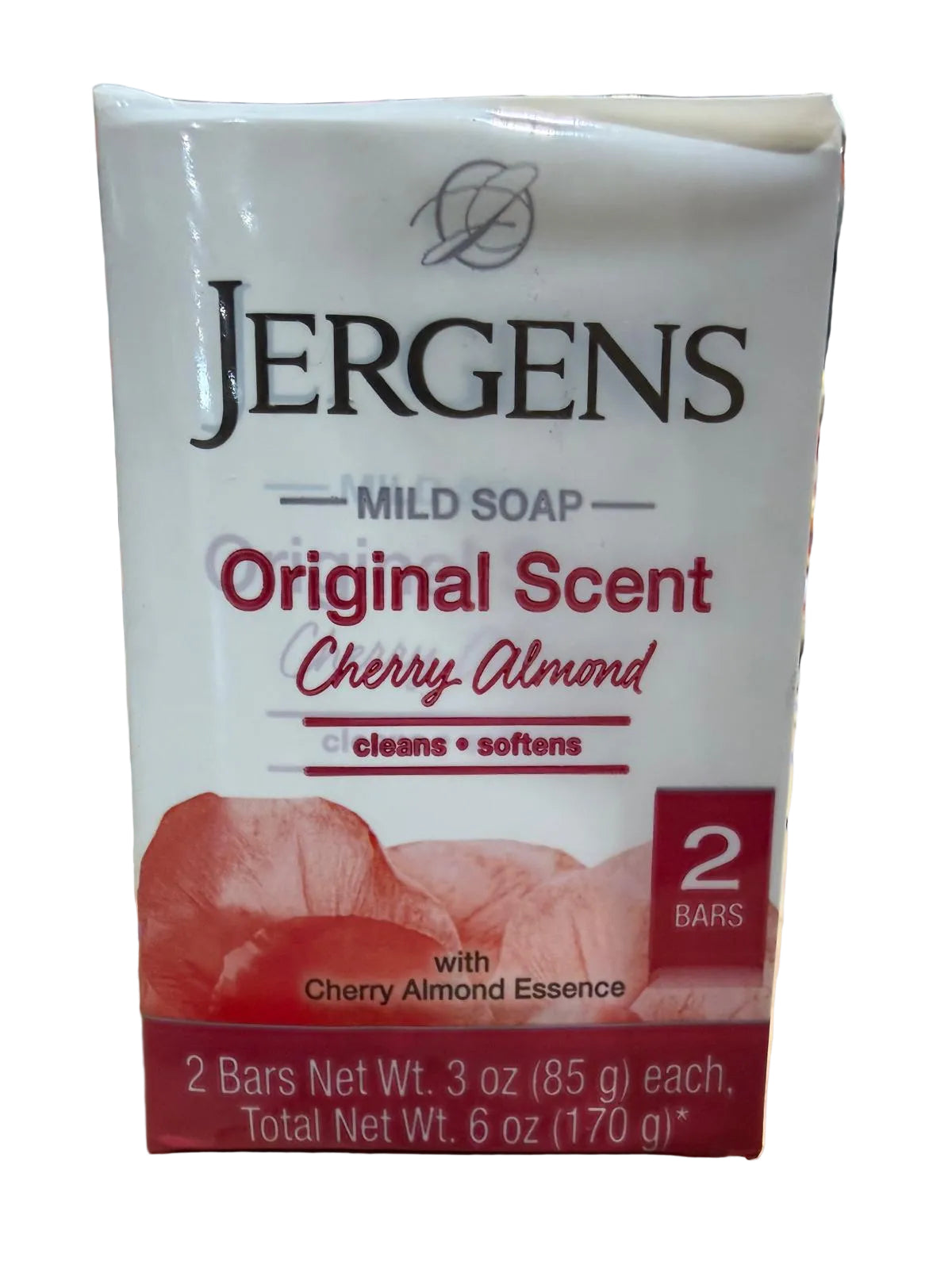 Jergens Bar Soap Original Scent Cherry Almond 3oz/2pk