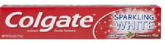 COLGATE TOOTHPASTE SPARKLING WHITE CINNAMINT 6 / 4 OZ / 113 g