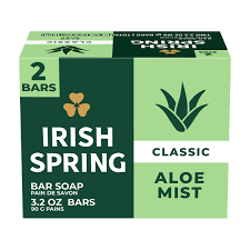Irish Spring Bar Soap Aloe Mist 18/2pk 3.2oz