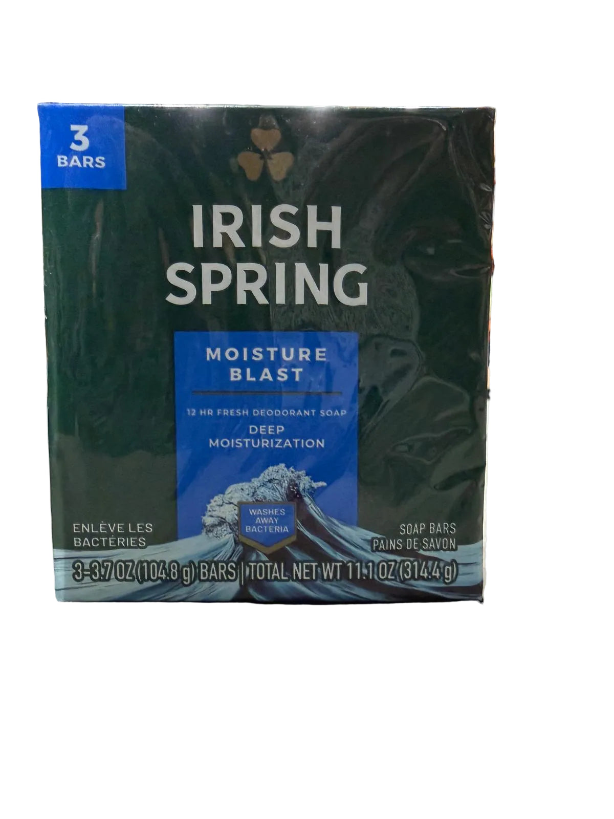 Irish Spring Bar Soap Moisture Blast 3pk/3.7oz