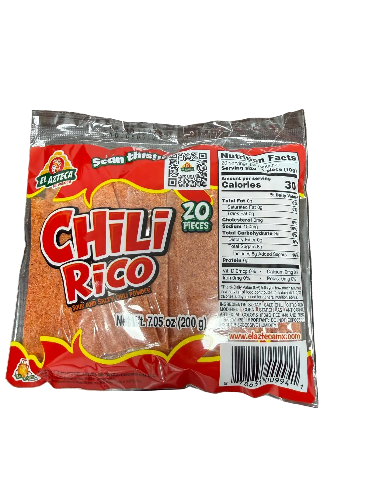 El Azteca Chili Rico 20pc 200grm