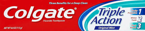 COLGATE TOOTHPASTE TRIPLE ACTION 6 / 8 OZ / 226g