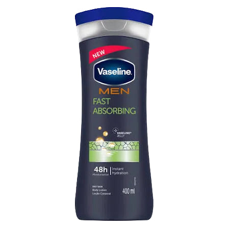 Vaseline Body Lotion 400ml Men Fast Absorbing 6/400ml