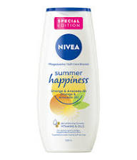 Nivea Body Wash Summer Happiness Orange 250ml /6pk