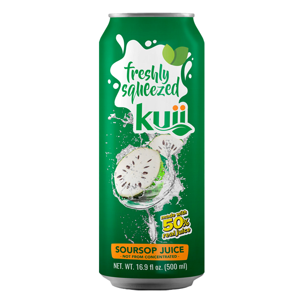 Kuii Fruit Juice Soursop Can 12/490ml