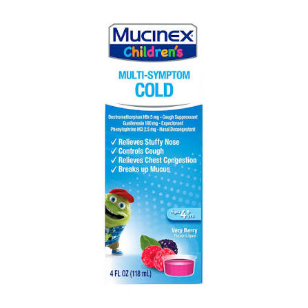 MUCINEX CHILE MA COLD LIQ BERRY 4FL OZ/118ml