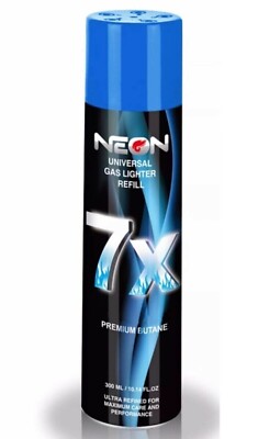Neon Butane 7x300ml 12/10.14oz