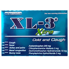 XL 3 XTRA COLD AND COUGH 12 CT