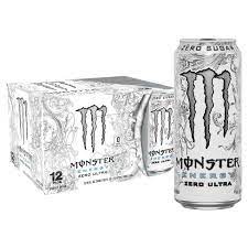 MONSTER ENERGY ZERO ULTRA  WHITE 12/16OZ