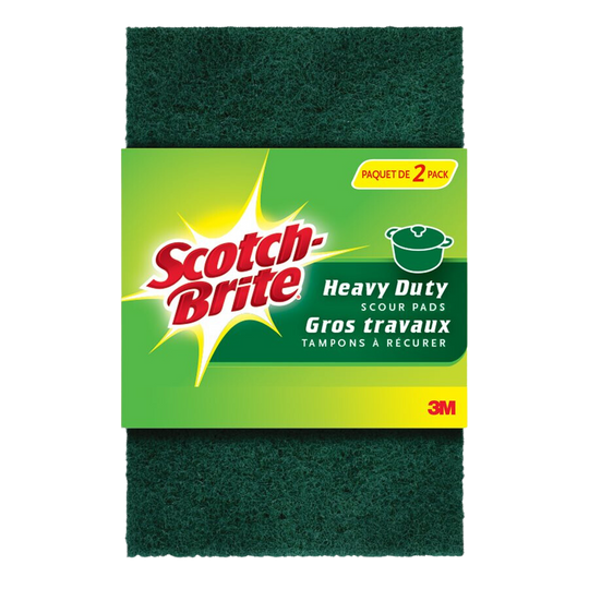 SCOTCH BRITE SCRUBBER 2PK HEAVY DUTY