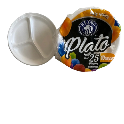 REYMA PLATO 10 LISO REDONDO 20/25CT