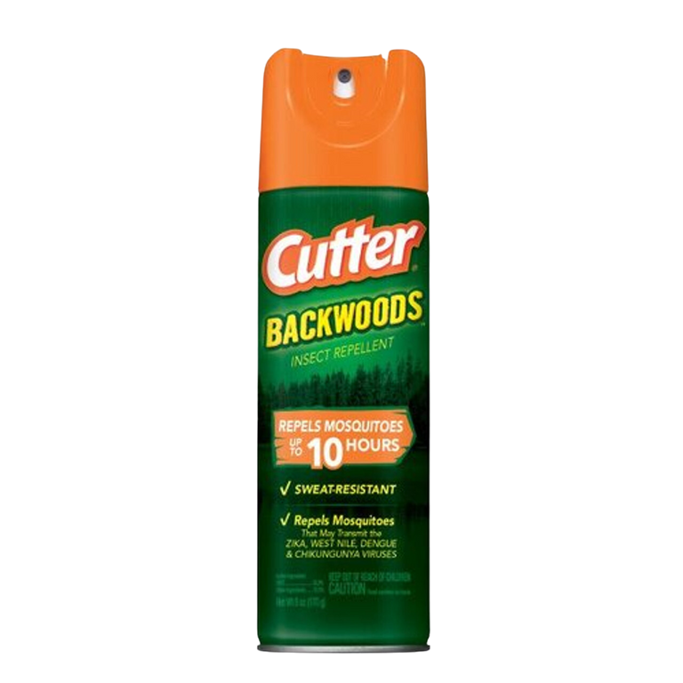 CUTTER INSERT REPELLENT 6 OZ BACKWOODS AEROSOL SPRAY SWEAT RESISTANT 12/6 OZ