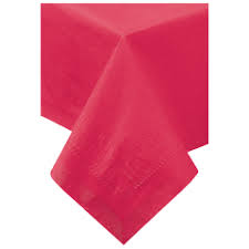 PARTY SOLUTION TABLE COVER 54 IN 108 RED 48 CT