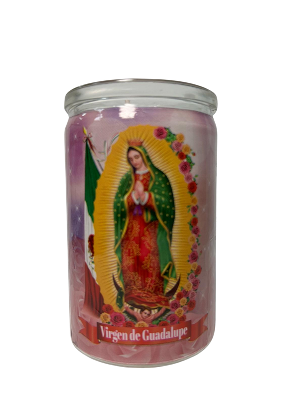 Virgen De Guadalupe Pink Wax 12 count